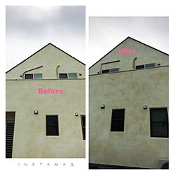 壁/天井/ホース/室外機/エイジング/塗り壁のインテリア実例 - 2017-07-03 07:54:07