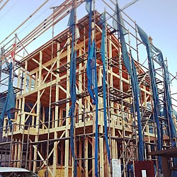 部屋全体/片流れ屋根/上棟/マイホーム建築中/北道路のインテリア実例 - 2017-03-10 21:39:51