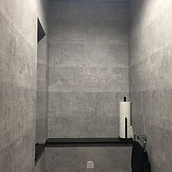 壁/天井/コンクリート風壁紙/コンクリート壁紙/トイレの壁紙/トイレの壁...などのインテリア実例 - 2017-06-06 02:42:05