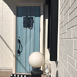 青いドア/アイスブルーノーチェ/玄関/入り口のインテリア実例 - 2022-02-21 15:11:17