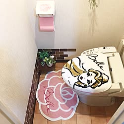 バス/トイレ/美女と野獣/ディズニープリンセス/トイレットペーパーカバー/トイレマット...などのインテリア実例 - 2017-07-17 09:10:44