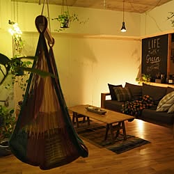 壁/天井/リノベーション/チェアハンモック/Arts&Crafts/indoor green...などのインテリア実例 - 2015-10-18 18:38:08