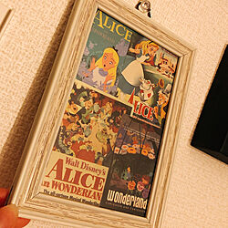 Alice in Wonderland/レトロガール/ステッカー/フォトフレーム/おしゃれな部屋にしたい...などのインテリア実例 - 2020-07-16 00:44:19