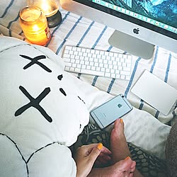 机ほしい/ハンドメイド雑貨/HandMadePillow/kaws/Macのある部屋のインテリア実例 - 2015-11-08 13:22:29