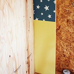 壁/天井/DIY/木製キッド/2×4材/壁紙DIY...などのインテリア実例 - 2017-06-19 19:01:45