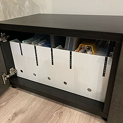 ニトリファイルケース/リビング収納/テレビボード収納/IKEA家具/テレビボードのインテリア実例 - 2020-01-07 18:37:51