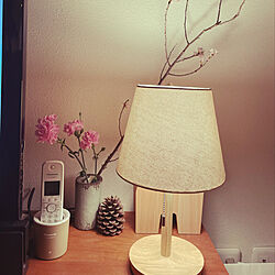 RoomClipアンケート/観葉植物/照明/リビング/桜の枝...などのインテリア実例 - 2023-03-05 22:52:43