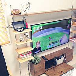 Switch収納/ゲーム器まわり/充電ステーション/テレビボード/DIY...などのインテリア実例 - 2020-01-09 17:12:25