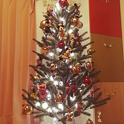壁/天井/クリスマスツリー出しました/クリスマスツリー180cm/IKEA/ニトリのインテリア実例 - 2016-11-10 21:01:37