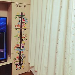 リビング/TVボード/一条工務店/身長計ウォールシール/IKEAのインテリア実例 - 2016-10-14 03:29:31