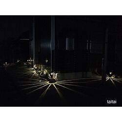 玄関/入り口/ガーデン用ライト/外観/夜の風景/ガーデン用...などのインテリア実例 - 2017-03-18 22:04:30