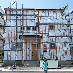 玄関/入り口/方流れ屋根/北欧風/新築一戸建て/新築建築中...などのインテリア実例 - 2018-06-12 19:10:47