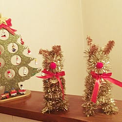 棚/階段おどりば/クリスマスディスプレイ/クリスマス/セリア...などのインテリア実例 - 2016-11-12 18:14:11