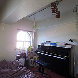 モンステラ/観葉植物/一人暮らし/ピアノのある部屋/1kでピアノ持ち...などのインテリア実例 - 2020-11-16 10:42:23