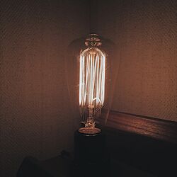 ベッド周り/電球/エジソン電球/エジソンランプ/ライト...などのインテリア実例 - 2016-12-17 13:01:55