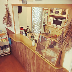 キッチンカウンターの上/キッチンカウンター/キッチンカウンターDIY/建売住宅/暮らし...などのインテリア実例 - 2020-05-16 09:35:08