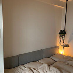 ベッド周り/寝室/観葉植物/照明/IKEA...などのインテリア実例 - 2023-08-21 06:48:41