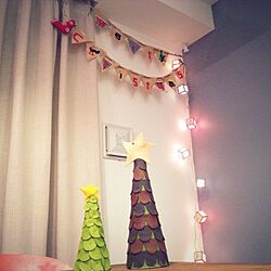 壁/天井/X'mas/キュービストライト/クリスマスツリーのインテリア実例 - 2013-12-22 21:49:02