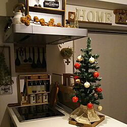 クリスマスツリー/natural kitchen/ユーカリドライ/ダイソー/セリア...などのインテリア実例 - 2016-11-30 21:56:34
