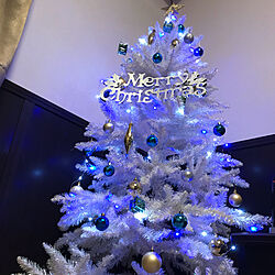 リビング/白いクリスマスツリー/クリスマスツリー/クリスマス/新築...などのインテリア実例 - 2018-11-01 17:28:37
