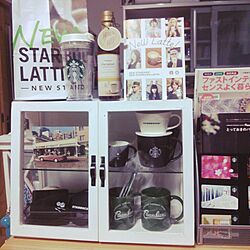 棚/STARBUCKS COFFEE/マグカップ好き/サリュの飾り棚のインテリア実例 - 2014-10-01 19:42:41