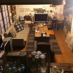 部屋全体/キッチン側から♡/築35年団地/ＲCの出会いに感謝/これからもよろしくです ◟⌣̈⃝◞❤︎のインテリア実例 - 2014-11-11 17:36:52