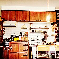 キッチン/お皿/DAISO雑貨/アンティーク家具/DIY...などのインテリア実例 - 2016-10-16 09:25:46