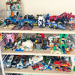 おもちゃ収納/LEGO収納/三兄弟の家/棚のインテリア実例 - 2022-02-14 12:20:37