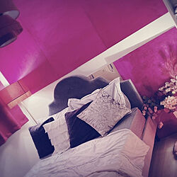 ピンク/DIY/寝室照明/寝室の照明/寝室...などのインテリア実例 - 2021-07-04 00:00:08