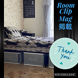 玄関/入り口/ベッド下収納/Room Clip 運営の方感謝です/Room Clip mag掲載/Room Clip の出会いに感謝☆のインテリア実例 - 2023-07-27 08:23:14