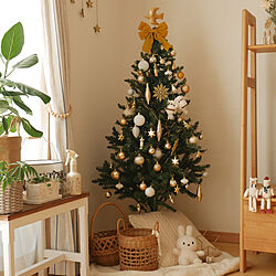 部屋全体/クリスマス/クリスマスツリー150cm/ニトリ/natural kitchen &...などのインテリア実例 - 2020-11-26 12:27:55