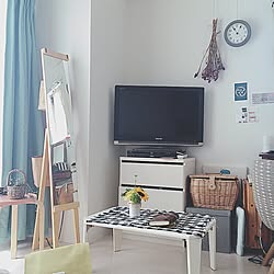 部屋全体/ナチュラル/IKEA/フェイクグリーン/ドライフラワー...などのインテリア実例 - 2016-06-08 05:53:31