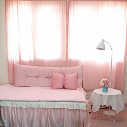 ベッド周り/Pink/ピンク/ベッドのインテリア実例 - 2016-04-05 18:27:56