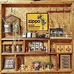 リビング/zippo/フェイクグリーン/セリア/DIY...などのインテリア実例 - 2015-12-11 11:59:05