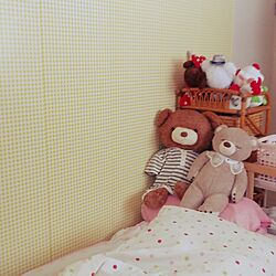 ベッド周り/次女の部屋/壁紙DIY/IKEAのベッドのインテリア実例 - 2017-06-23 12:05:23