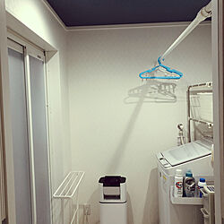 脱衣室兼洗濯スペース/サンゲツ壁紙/バス/トイレのインテリア実例 - 2022-01-26 15:41:37