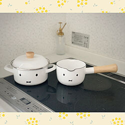 キッチン/白い鍋/IH/調理器具/ホーロー鍋...などのインテリア実例 - 2024-05-17 22:04:06