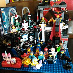 棚/レゴ/ミニフィグ/ムービー/LEGO...などのインテリア実例 - 2016-04-05 12:43:09