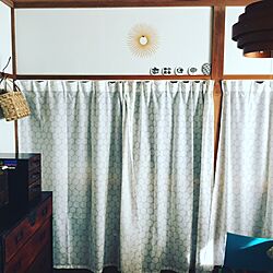 ベッド周り/IKEAカーテン/岩谷堂箪笥/和箪笥/古い家具...などのインテリア実例 - 2017-02-21 14:49:02