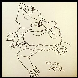 リビング/フトアゴヒゲトカゲ/爬虫類載せた過ぎてこのアプリは向かない/フトアゴ/絵を飾ると言うことのインテリア実例 - 2015-02-27 16:30:44