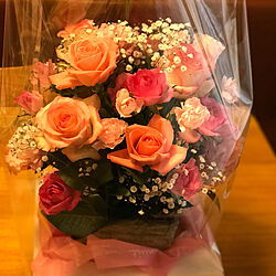 薔薇が好き/花のある暮らし/結婚祝い/フラワーギフト/フラワーアレンジメントのインテリア実例 - 2022-11-02 16:56:21