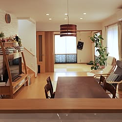 部屋全体/TV動線の事は禁句/プリーツスクリーン ツイン/キッチンカウンター/北欧...などのインテリア実例 - 2016-10-31 10:28:05