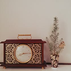 リビング/クリスマスツリー/アーティーク/置時計のインテリア実例 - 2015-12-04 12:54:27