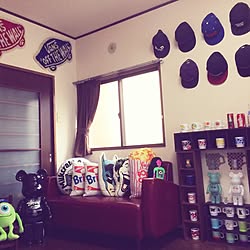 部屋全体/キャップ/Supreme/cafe風/cap...などのインテリア実例 - 2015-09-02 00:01:33