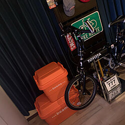 折りたたみ自転車/BEAMS トランクカーゴ/リビングのインテリア実例 - 2019-05-03 20:41:24