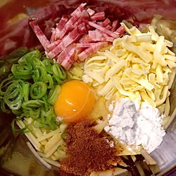 切って・混ぜて・焼く‼︎/何が出来るかな〜⁈/美味い・早い・安い‼︎/ビフォー/インテリアどころか食材！...などのインテリア実例 - 2014-08-21 19:33:58