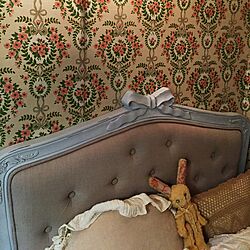 ベッド周り/ロマンチック/シャビー/シャビーな雰囲気が好き/ヴィンテージ壁紙...などのインテリア実例 - 2015-10-04 19:42:09