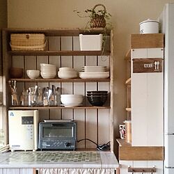 棚/団地/DIY/だってそれが…/食器棚DIY...などのインテリア実例 - 2016-05-11 17:03:05