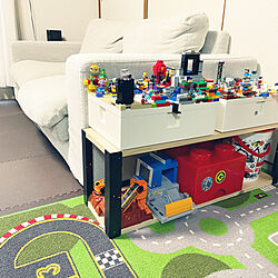 おもちゃ収納/子供/DIY/造作棚/IKEA...などのインテリア実例 - 2022-02-21 17:20:34