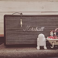 ベッド周り/壁面リフォーム/壁面ディスプレイ/Marshall Bluetooth /Marshall...などのインテリア実例 - 2015-09-02 09:08:31